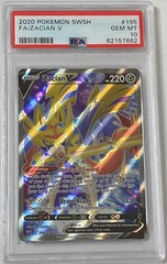 Zacian V - 195/202 - Full Art Ultra Rare - PSA 10